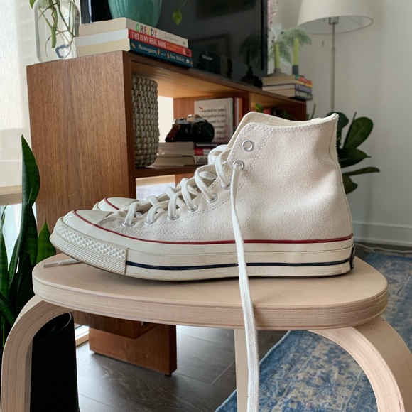 Chuck 70 Hi Sneakers in Parchment - size 8.5 men’s 10.5 women’s - Picture 2 of 3
